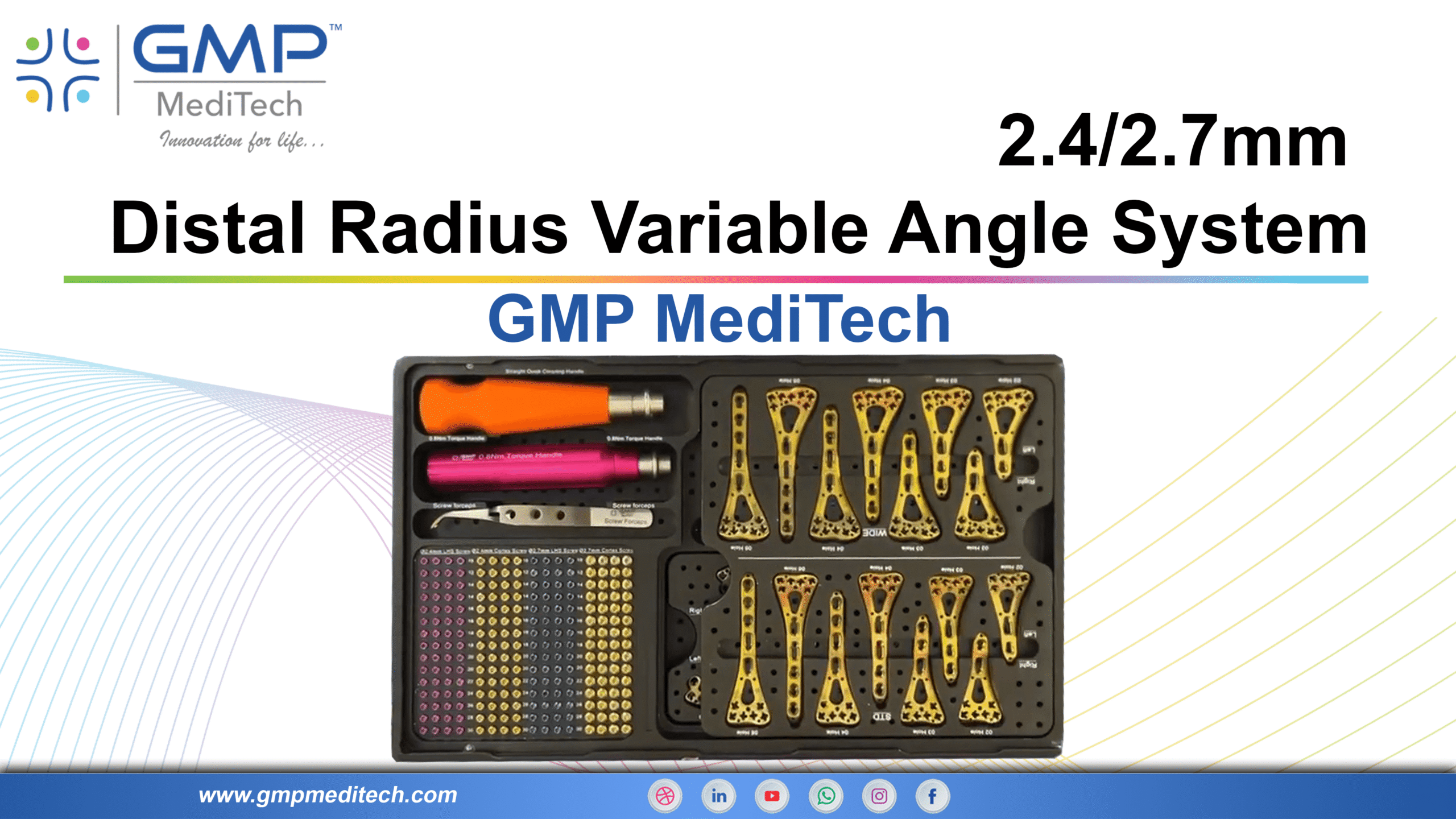 2.4/2.7mm Distal Radius Variable Angle System